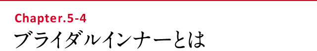 ブライダルインナーとは